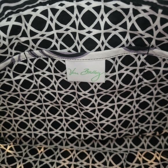 Vera Bradley Shoulder Purse B&W - Picture 3 of 4